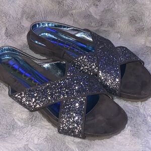 Sparkly Gray Sandals